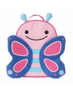 Skip Hop Zoolet Butterfly Design Backpack 1 To 4 Years, Convenient Mesh Bottle Pocket, Adjustable Strap for Secure Fit - Multicolour