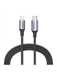 UGREEN USB C to Lightning Cable 2M MFi Certified Fast Charging Braided Cord PD 20W Charger for iPhon