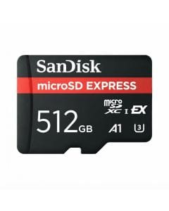 SanDisk 512GB microSD Express Memory Card, PCIe Gen 3 NVMe, Up to 880MB/s Read and 650MB/s Write