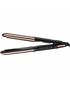 BaByliss 2 in 1 Hair Straightener Titanium Plates, Lightweight Design, 5 Temperature Settings - Rose Gold