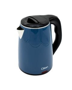 Clikon Double Wall Electric Kettle, 1.8L Capacity, Fast Boiling, Double-Wall Insulation, Cordless Design | Navy Blue - CK5127