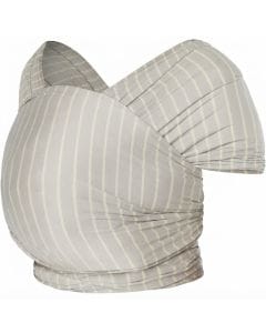 Ergobaby Aura Baby Wrap 0-12 Months, Breathable And Lightweight Design, Custom Fit, Sustainably Source Fabric - Gray Stripes