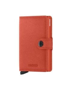 Secrid MO Orange Card Wallet, Holds 4 Embossed or 6 Flat Cards, Extra Card Storage, Banknotes & Business Card Holder, Compact RFID Wallet