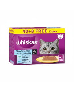 Whiskas Fishy Selection in Jelly Mega Pack - 40 Pouches of Tuna & Oceanfish