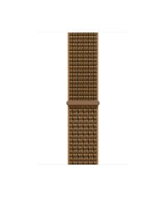 Apple Watch 46mm Sport Loop, Soft Woven Nylon Watch Band, Hook-and-Loop Closure - Light Umber Plaid | MK894ZM/A