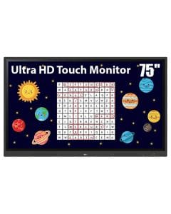LG 75-Inch Ultra HD Touch Monitor | Black | 75TR3DK-B.MUMQ