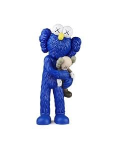 Luxury Signature Kaws Toy Figure, Blue Collectible Art Figure, 31cm Decorative Display Sculpture