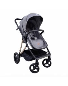 Nurtur 2-in-1 Newborn Baby Stroller & Bassinet, Reversible High-Landscape Carriage with Adjustable, 0-36 Months | Grey
