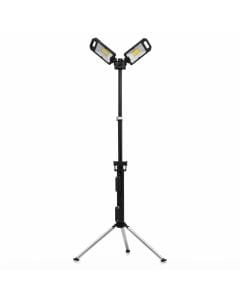 Toby's VIP 11 Pro LED Camping Light, 5000mAh Battery, Rechargeable Portable Work Light with Adjustable Tripod Stand