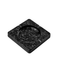 T-Carbon Carbon Fiber Ash Tray, 3K Woven Toray Carbon Fiber Construction, Premium Luxury Cigar Ashtray, Modern Tabletop Smoking Accessory
