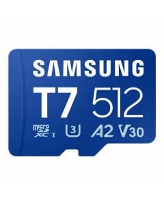 Samsung 512GB T7 microSD Card, UHS-I, U3, V30, A2, 170MB/s, for Nintendo Switch and Steam Deck
