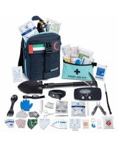 MOOR Survival Camping Kit, Emergency First Aid and Outdoor Gear Set, Portable Survival Tools for Hiking and Emergency Preparedness