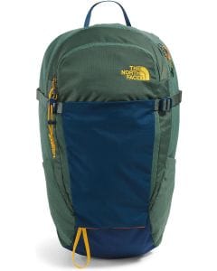 The North Face Basin 24L Daypack, Unisex Green Hiking Backpack with Rain Cover and PFAS-Free Materials