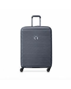Delsey Freestyle 70 cm Expandable 4-Wheel Suitcase  Durable Checked Luggage, Recycled rPET (Interior), TSA Approved Combination Lock | Graphite
