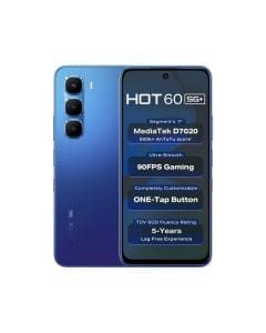 Infinix Hot 60 5G Smartphone (X6726B)  128GB+6GB RAM, MediaTek Dimensity 7060, 6.7" 120Hz Display, 50MP Camera, 5200mAh Battery | Shadow Blue