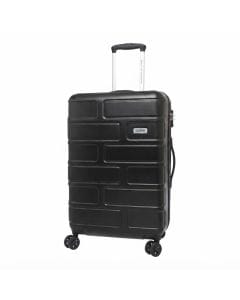 American Tourister Bricklane 80cm Check-In Suitcase, Hard Shell ABS Spinner Luggage, TSA Lock | Jet Black