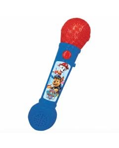 Lexibook Paw Patrol Lighting Microphone MIC80PA, Kids Karaoke Mic with Multicolored LED Lights Blue and Red