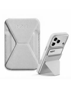 MOFT Magnetic Wallet Stand for iPhone 16–12 Series, MOVAS Vegan Leather MagSafe Phone Stand and Card Holder