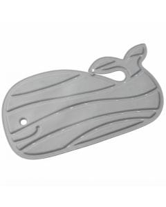 Skip Hop Moby Bath Mat 12+ Monthss, Soft And Comfortable Bathing Surface, Quick-Draining Perforated Design, Non-Slip Textured Grip For Safety - Gray