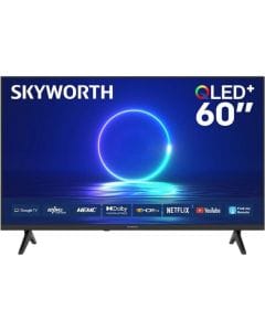 Skyworth 60 inch QLED+ 120Hz HSR UHD Google TV - Dolby Vision & Atmos, HDR10+, Built-In DVB-T/T2/C Receiver, Find-My-Remote | 60Q6800H 