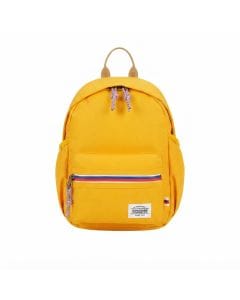 American Tourister Little Carter Kids Backpack, Lightweight Polyester School Bag in Mustard Yellow