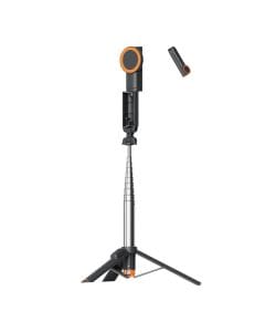 Moxedo Stablix Magnetic Tripod with Wireless Remote, 100cm Extendable Height & 360° Rotation | Black - MX-MTS001