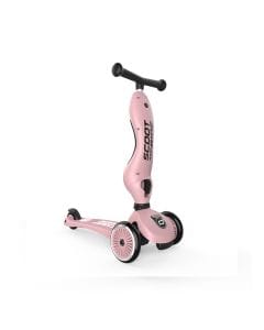 Scoot & Ride Highwaykick 1 Scooter 1-5 Years, 2 In 1 Design, Long-Lasting Riding Fun, Innovative Safety Pad - Rose