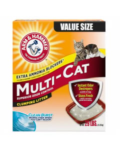 ARM & HAMMER MultiCat Clumping Cat Litter - Scented 20lb Box for Easy Scooping