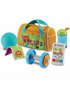 VTech My 1st Gym Kit Interactive Baby Fitness Toy with 4 Role-Play Accessories, Musical Phone