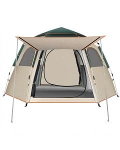 Beauenty Automatic Pop-Up Camping Tent for 4 People, Waterproof Family Shelter with Canopy and Storage Bag