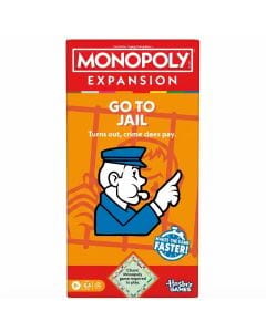 Monopoly Go to Jail Expansion Pack  Fast-Paced Gameplay for Classic Monopoly Board Game, 2-6  8 Years and Up, 2-6 Players