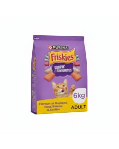 Purina FRISKIES Surfin' Favourites Cat Food - Mackerel, Tuna, Salmon, Sardine - 6.5 kg Pack