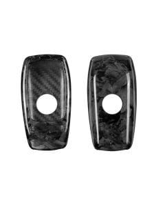 T-Carbon Mercedes Benz AMG Forged Carbon Fiber Key Fob Case, Real 3K Carbon Fiber Protective Cover 