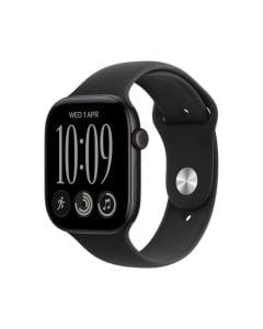 Apple Watch Series 12 GPS 42mm Smartwatch, Black Aluminium Case, Fitness & Health Tracking, S/M Sport Band | Black - MJEA4AF/A