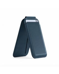 Satechi Magnetic MagSafe Wallet and Stand for iPhone 17–12 Series, Premium Vegan Leather 4-Card Holder