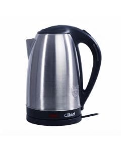 Clikon Stainless Steel Electric Kettle, 2.5L Capacity, 1500W, 360° Swivel Base, Auto Shut-Off, LED Indicator | Silver - CK5131