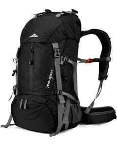 Loowoko 50L Hiking Backpack, Waterproof Camping Daypack for Men and Women, Lightweight Travel Rucksack for Trekking