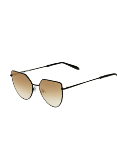 Spektre Off Shore 1 OS03DFT Sunglasses, Matte Black Stainless Steel Frame, Gold Gradient Lenses, Geometric Design, Premium Eyewear