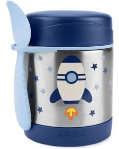 Skip Hop Spark Rocket Style Food Jar 3-6 Years 325ml, Safe And Durable Build, Kid-Approved Sporty Design, Lightweight And Travel-Friendly - Multicolour