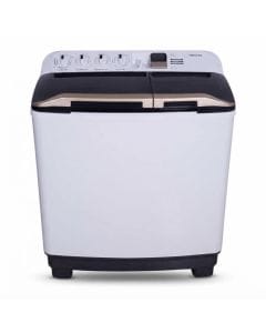Toshiba 12kg Twin Tub Top Load Washing Machine, 1250 RPM Spin Speed, Air Dry Function, Lint Filter | White - VH-H130WA