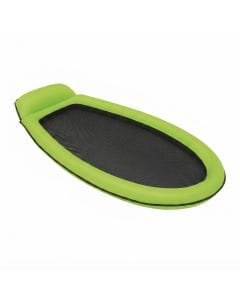 Intex Inflatable Mesh Lounge Floating Raft, Built-In Headrest, Mesh Insert, Pool & Lake Float, Green
