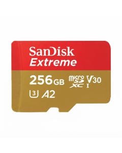 SanDisk Extreme 256GB microSDXC UHS-I Memory Card, SDSQXA1, Up to 160MB/s Read and 90MB/s Write