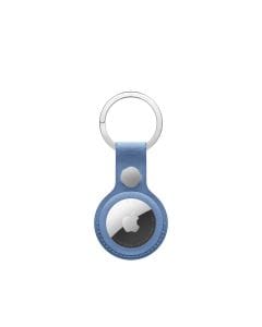 Apple AirTag FineWoven Key Ring, Premium Micro-Twill Fabric with Stainless Steel Ring, Secure AirTag Holder | Wildflower Blue - MKG14ZM/A
