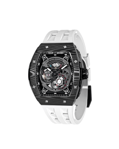 Tsar Bomba Sapphire Luminous Automatic Watch, 316L Carbon Fiber Case, Sapphire Crystal, Self-Winding Mechanical Movement, Rubber Strap