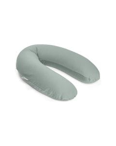 Doomoo Buddy Nursing Pillow, Multi-functional, Ergonomic Design, Removable Cover, Comfortable, Soft And Flexible - Jersey Green