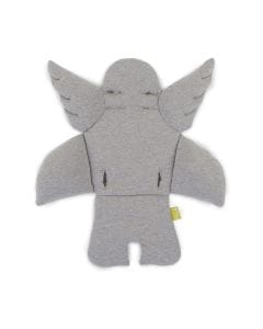 Childhome Evolu 2 And Lambda Angel Universal Seat Cushion, Safety Belt Compatible Design, Soft And Supportive Cushion - Jersey Gray