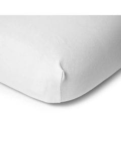Childhome Bed Fitted Sheet 70x140cm, Super Soft And Absorbent, Gentle On Sensitive Skin, Eco-Friendly - Bio Organic White