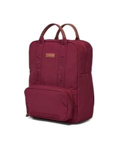 Childhome Signature Urban Family Club Backpack, Large Capacity, 11 Compartments, Insulated Pockets, Changing Mat Included - Burgundy