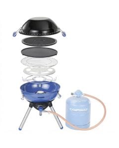 Campingaz 2000W Party Grill 400 All-in-One Camping BBQ Stove, Model CAM2000035499, Compact Multi-Cooker