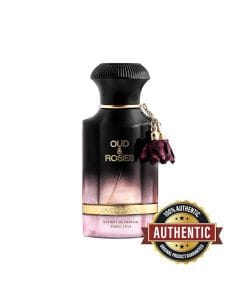 Ahmed Al Maghribi Oud & Roses EDP 60ml - Unisex Floral Woody Perfume, Turkish Rose & Oud